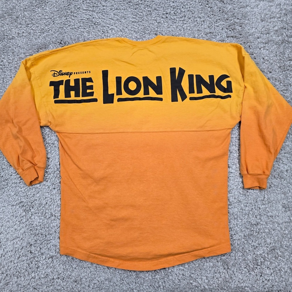 Disney Spirit Jersey Lion King Small Orange Ombre Puff Print Musical Broadway - Picture 4 of 10